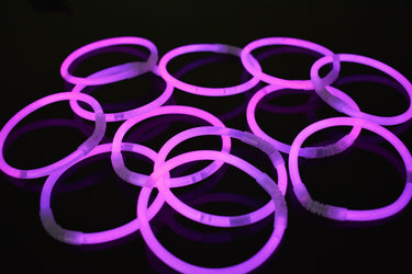 8 inch Premium Pink Glow Stick Bracelets- 100 per package